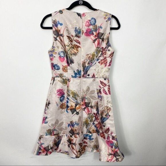 Oasis Floral Ruffle 6 Dress A Line Sleeveless Spring Floral Colorful Party Prom - Picture 5 of 8